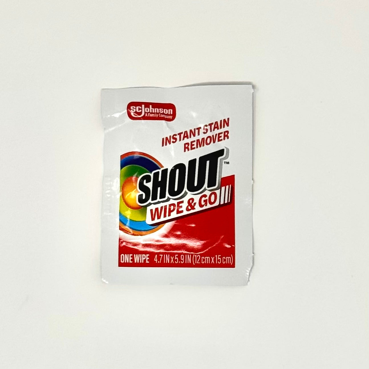Shout Instant Stain Remover Wipe (1 Packet)